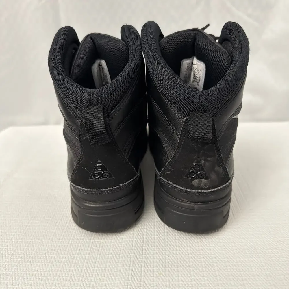 Nike ACG Woodside 2 High Top Boots Boys Size 6 Youth Triple Black 6Y
